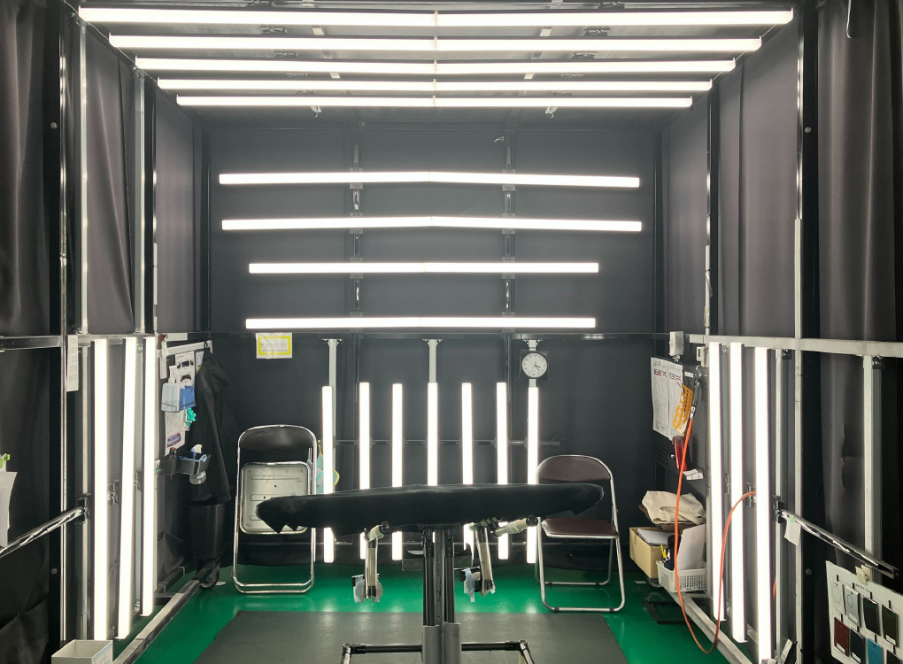 塗装後バンパーの検査環境