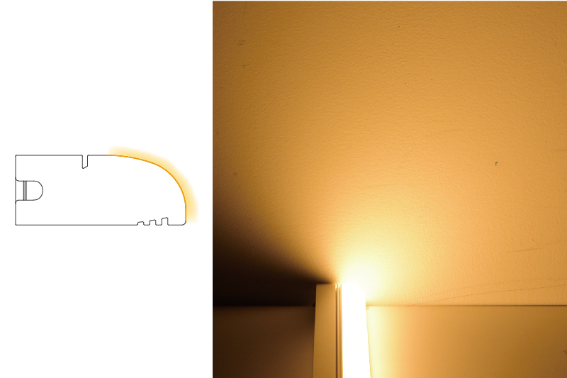 Luci SHIN Creide THOF The crescent shape makes light go in diagonals