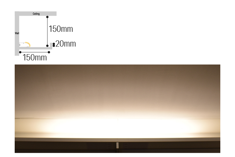 Luci SHIN Creide "With Palmet", "Without palmet" affect lighting appearance and glare control