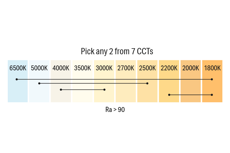 Luci SHIN FLEX THOF Color Temperature