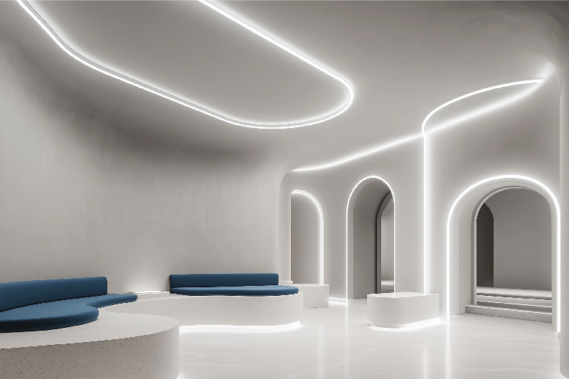 Luci SHIN UQ FLEX α Indoor Indoor curved linear lighting