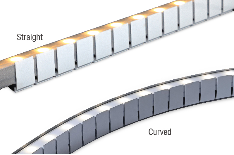Luci Vivoxy FLEX K IP67 Suitable for straight and curved installation
