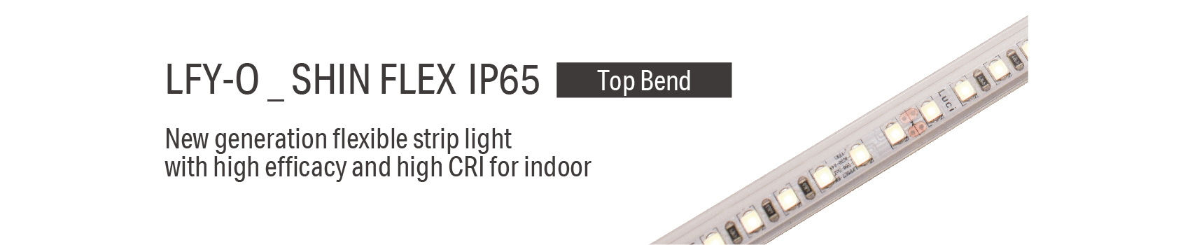 LFY-O _ SHIN FLEX IP65 New generation flexible strip light with high efficacy and high CRI for indoor
