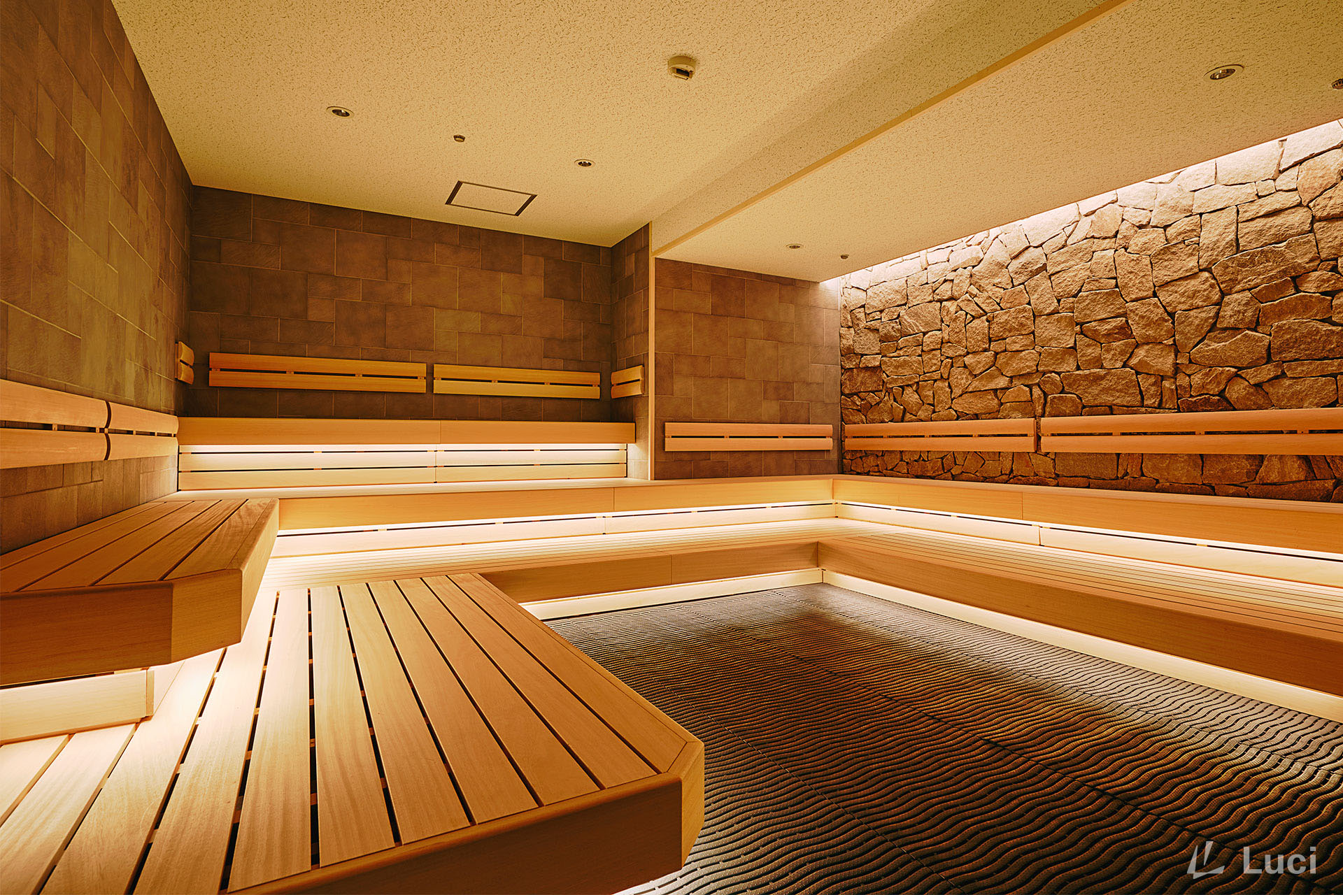 Sauna room of hotel