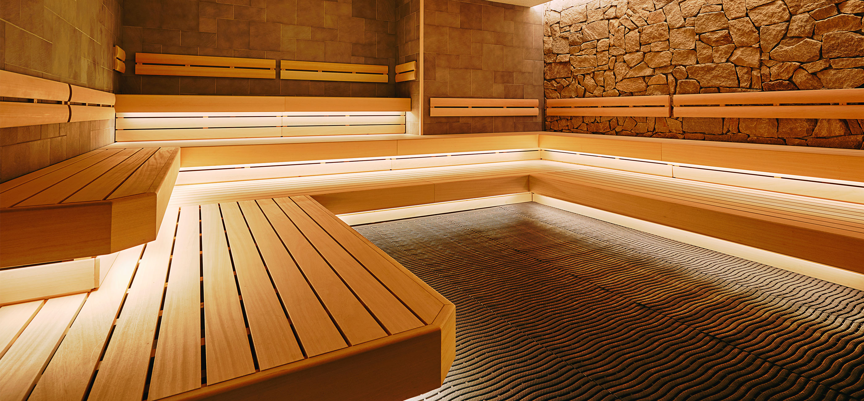 Sauna room of hotel