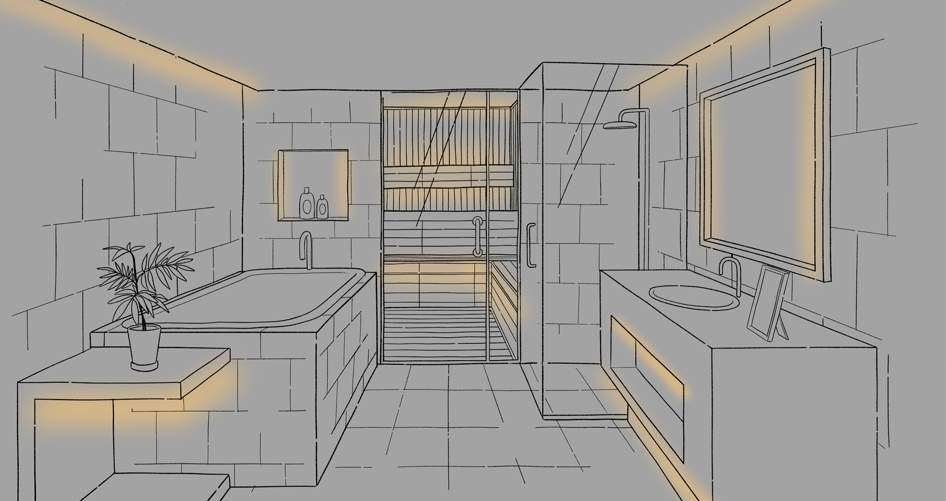 浴室・サウナ イラスト