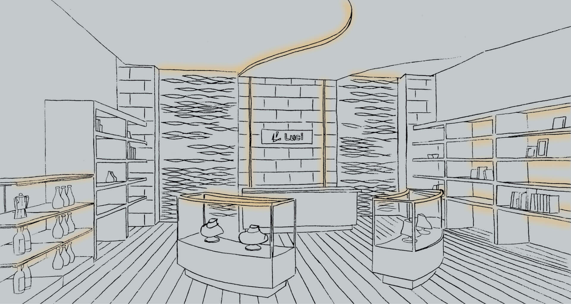 屋内 店舗 イラスト