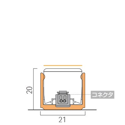直線状に設置/レール