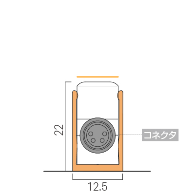 直線状に設置/レール