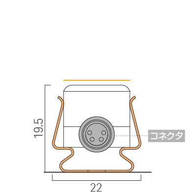 曲線状に設置/クリップ（ステンレス）