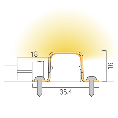 曲線状／ビス留め／クリップ