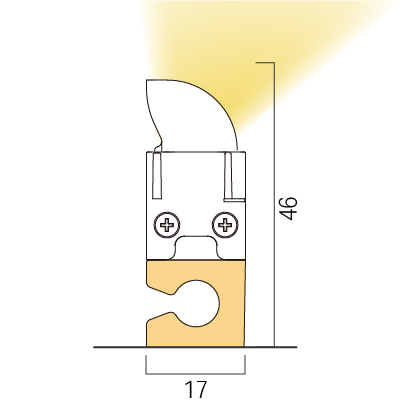 Bottom fixing / Lift clip