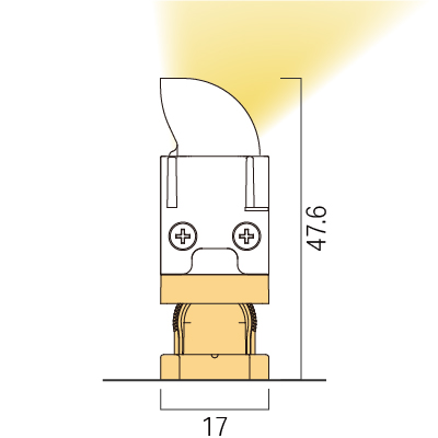 Bottom fixing / Clip + Adjustable base