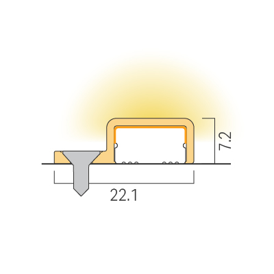 Straight installation／Mounting clip A