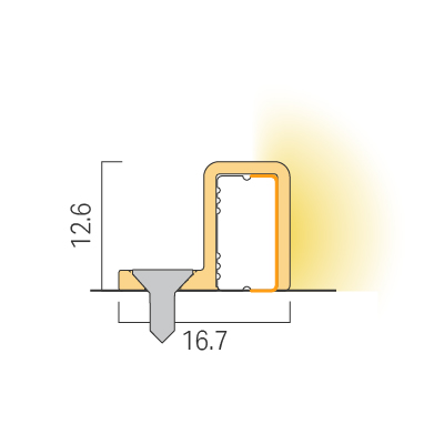 Curved installation／Mounting clip B